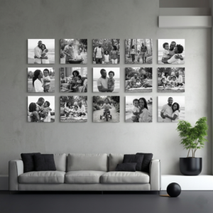 Kit 15 Quadros Quadrados (20x20 cm)