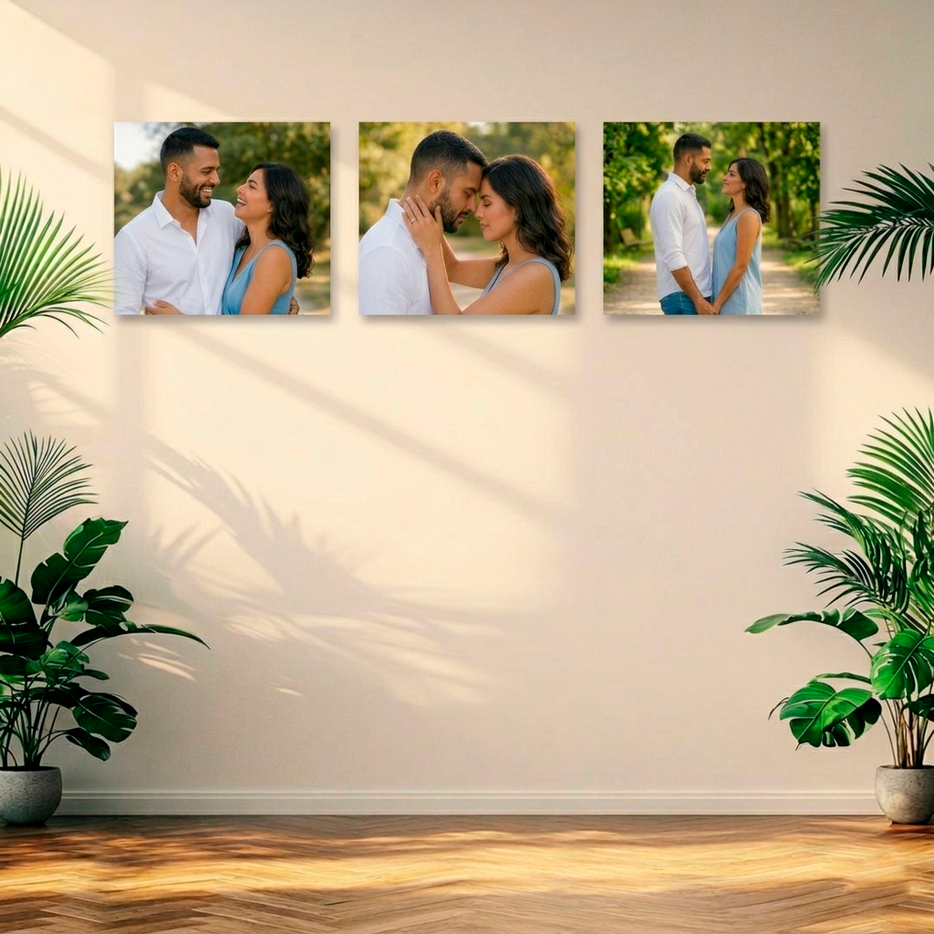 Kit 3 Quadros Quadrados (20 x 20 cm)