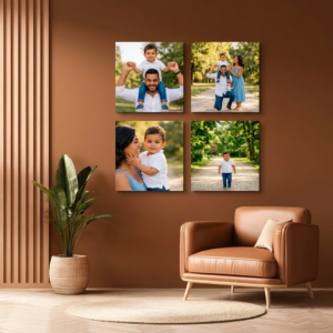 Kit 4 Quadros Quadrados (20x20 cm)