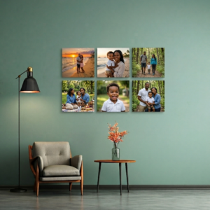 Kit 6 Quadros Quadrados (20x20 cm)