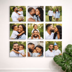 Kit 9 Quadros Quadrados (20x20 cm)